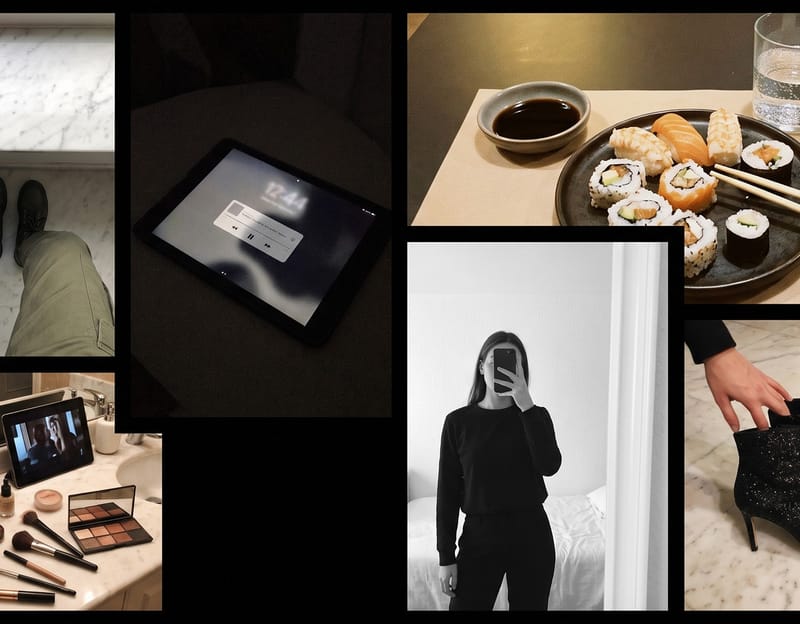 The same photo shown with several free filters side by side, showing the range of looks available without a subscription